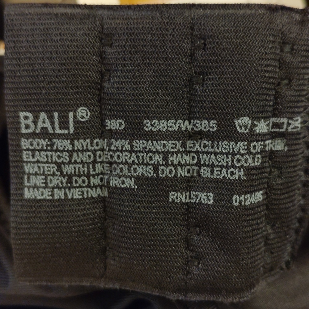Bali Black Full Coverage Underwire Bra with Molded Cups - Picture 8 of 8
